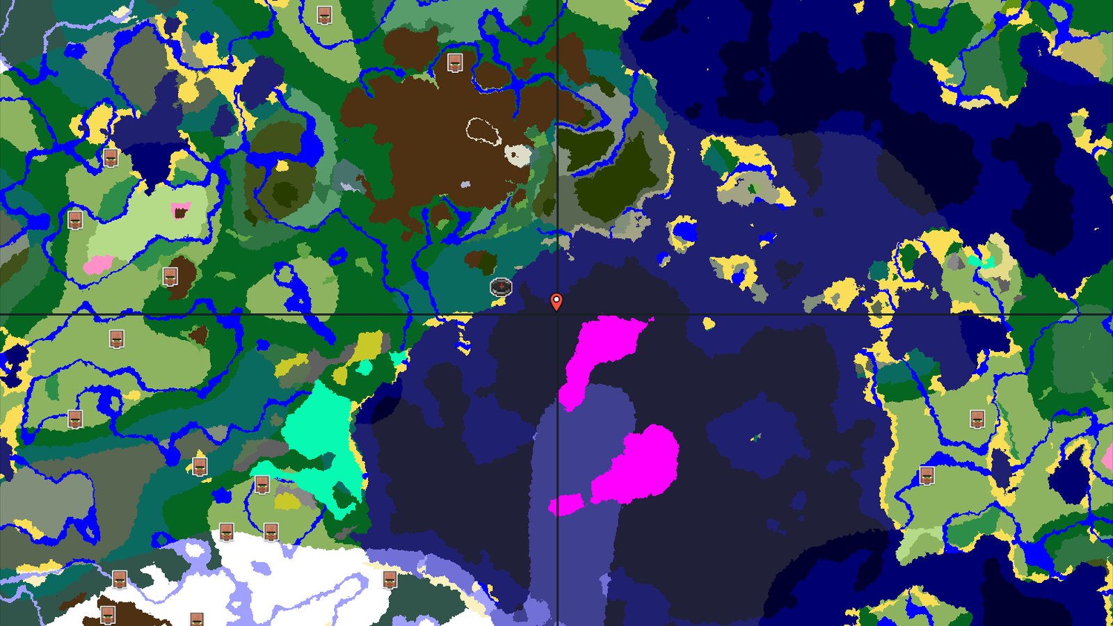 Taiga Spawn with Nearby Mushroom Fields — Minecraft seed preview