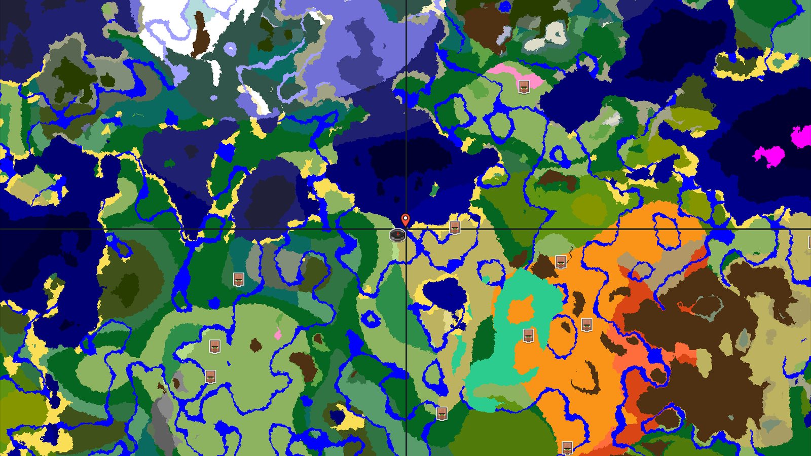 Savanna Spawn with a Nearby Flower Forest — Minecraft seed preview