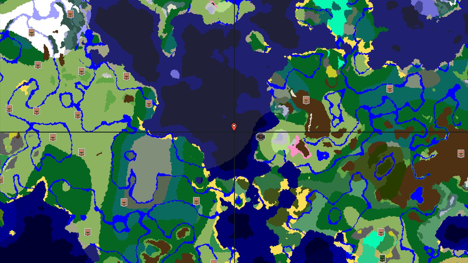 Pristine Peaks and Ocean Views near Spawn — Minecraft seed preview