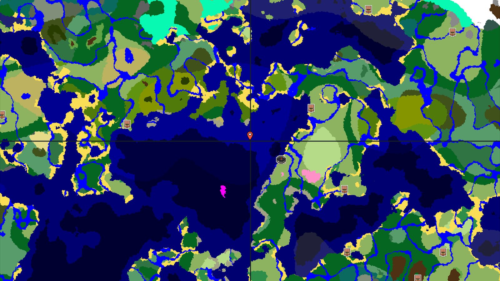 Cherry Grove Near Spawn with Accessible Ocean Structures — Minecraft seed preview