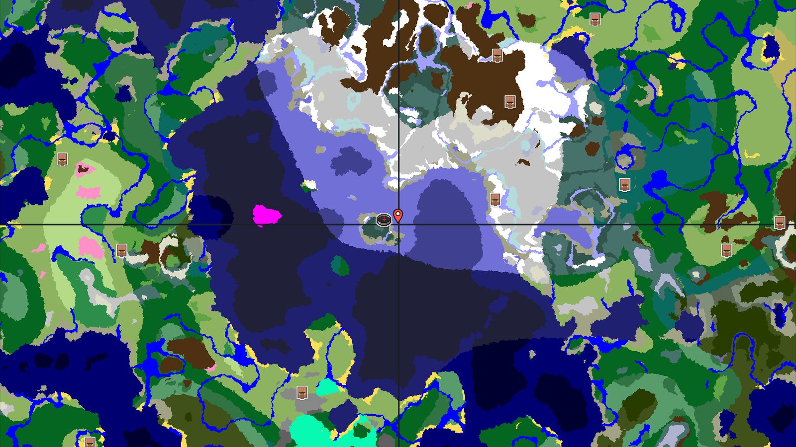 Frozen Ocean Spawn with Distant Ancient City — Minecraft seed preview
