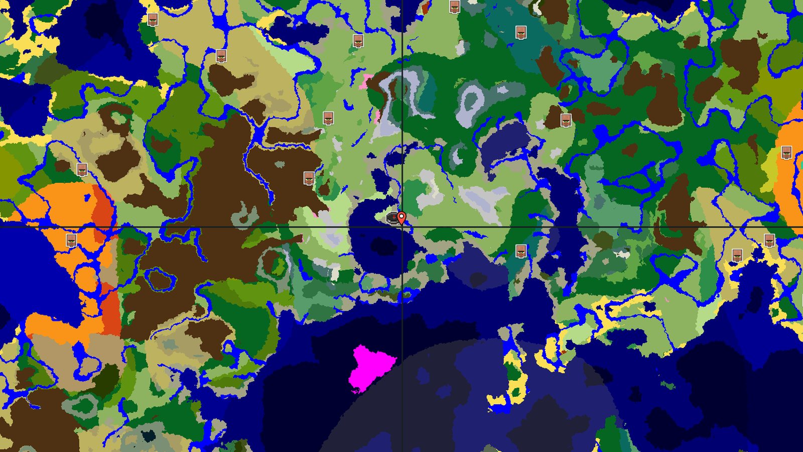 Valley with Flower Forest — Minecraft seed preview