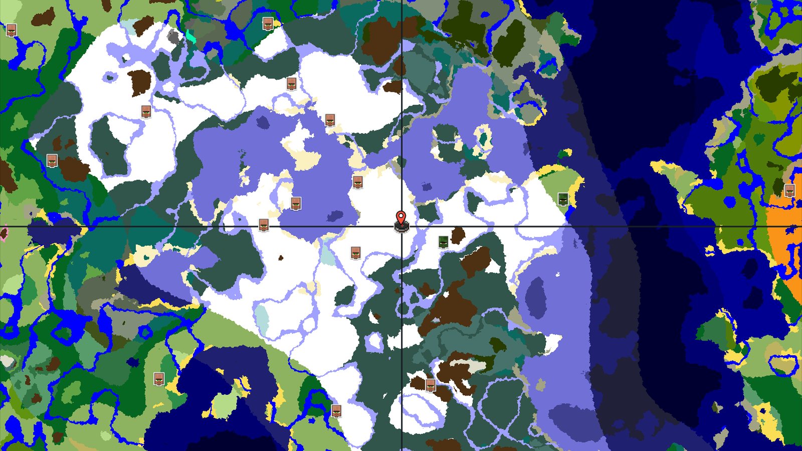 Snowy Plains Spawn With Abandoned Village Nearby — Minecraft seed preview