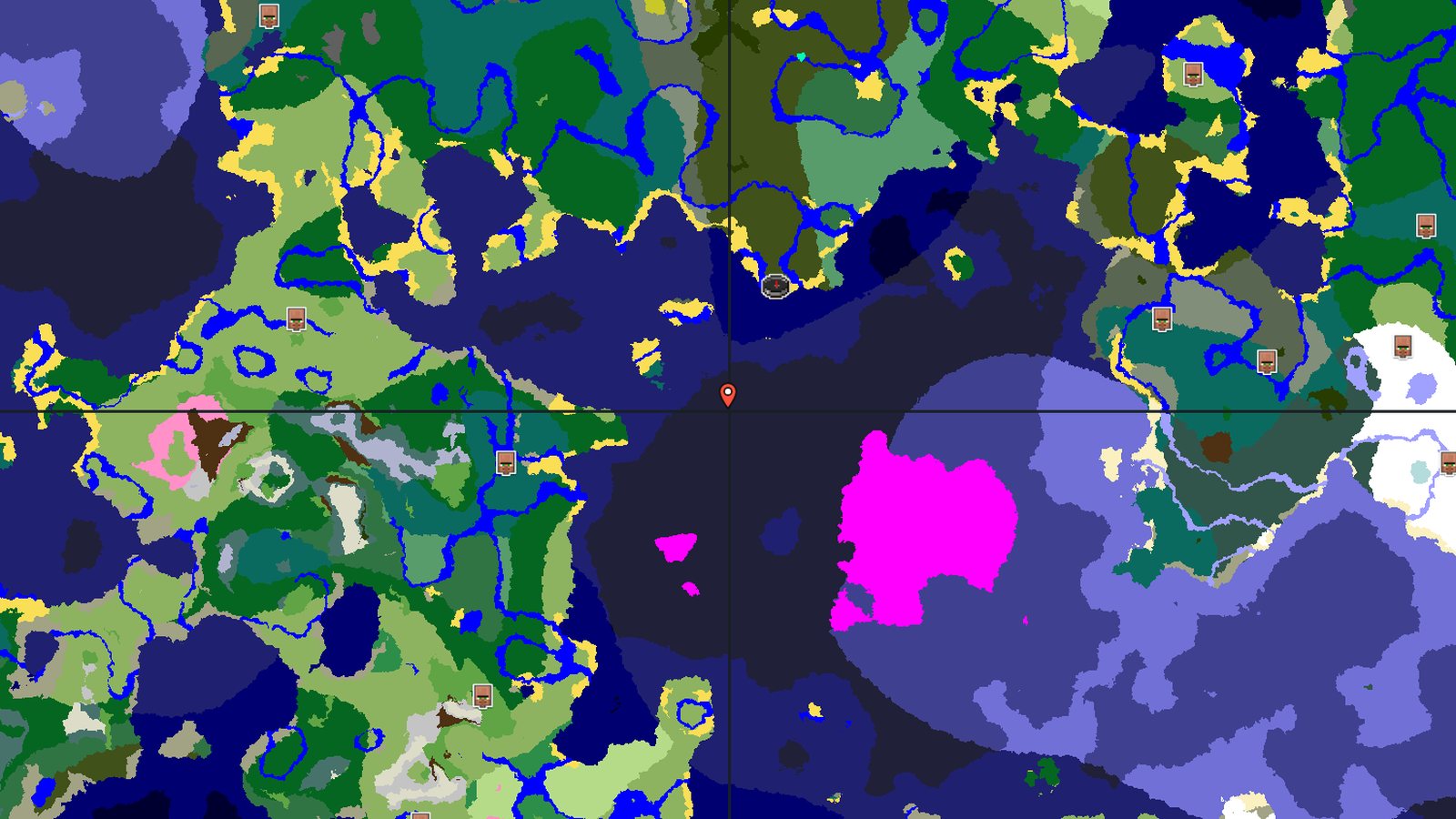 Dark Forest With Nearby Cold Ocean and Caves — Minecraft seed preview