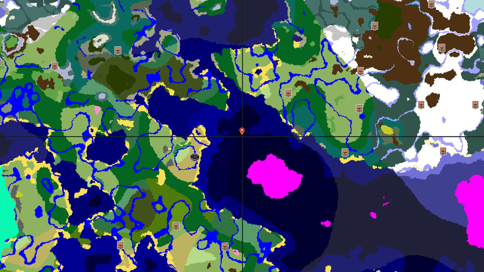 Mushroom Fields Near a Flower Forest — Minecraft seed preview