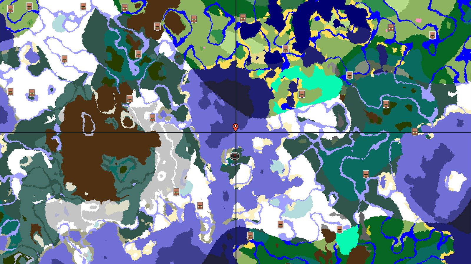 An Icy Start, With an Igloo and Deep Ocean Near Spawn — Minecraft seed preview