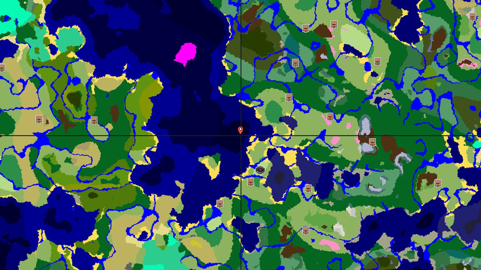Dappled Forest and Flower Forest Near Spawn — Minecraft seed preview