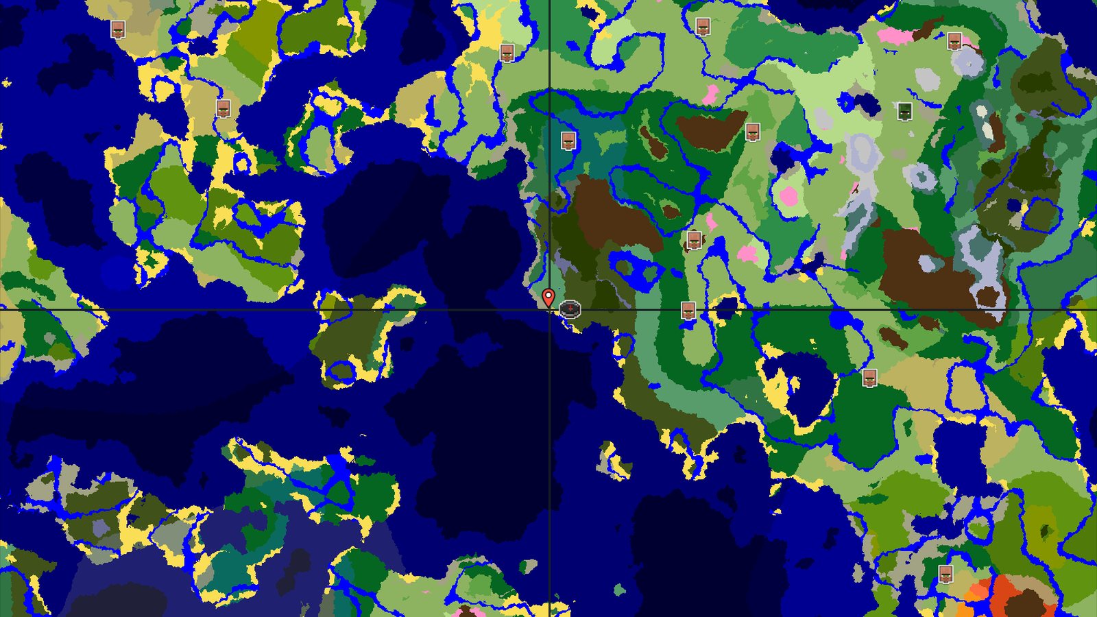 Dark Forest Spawn with Nearby Pale Garden — Minecraft seed preview