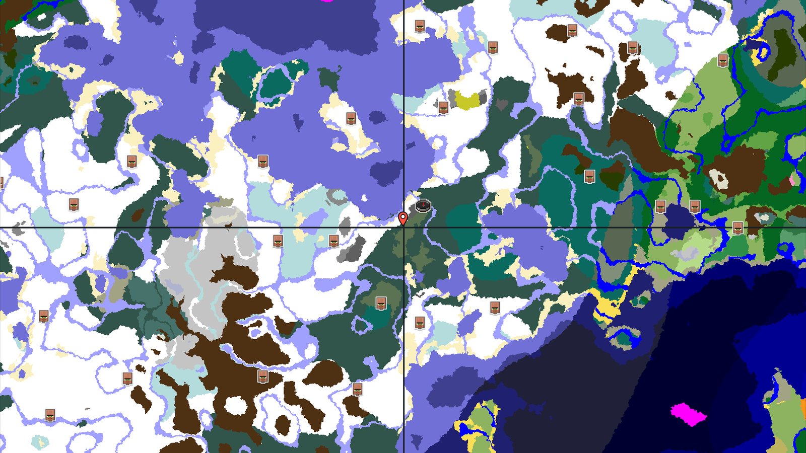 Spawn in a Snowy Expanse With Nearby Ice Spikes — Minecraft seed preview