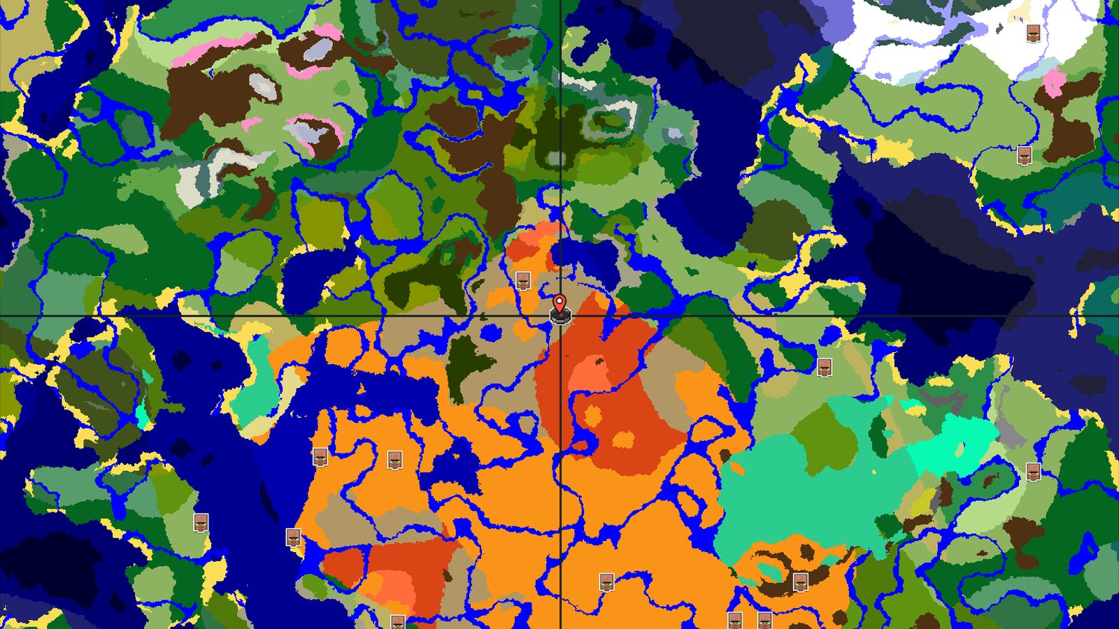 Wooded Badlands with Nearby Jungle and Desert — Minecraft seed preview