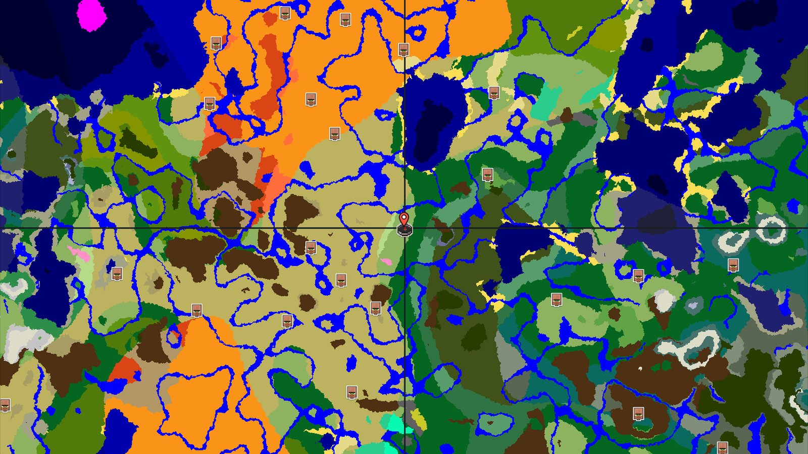 Savanna Hills and Nearby Trial Chambers — Minecraft seed preview