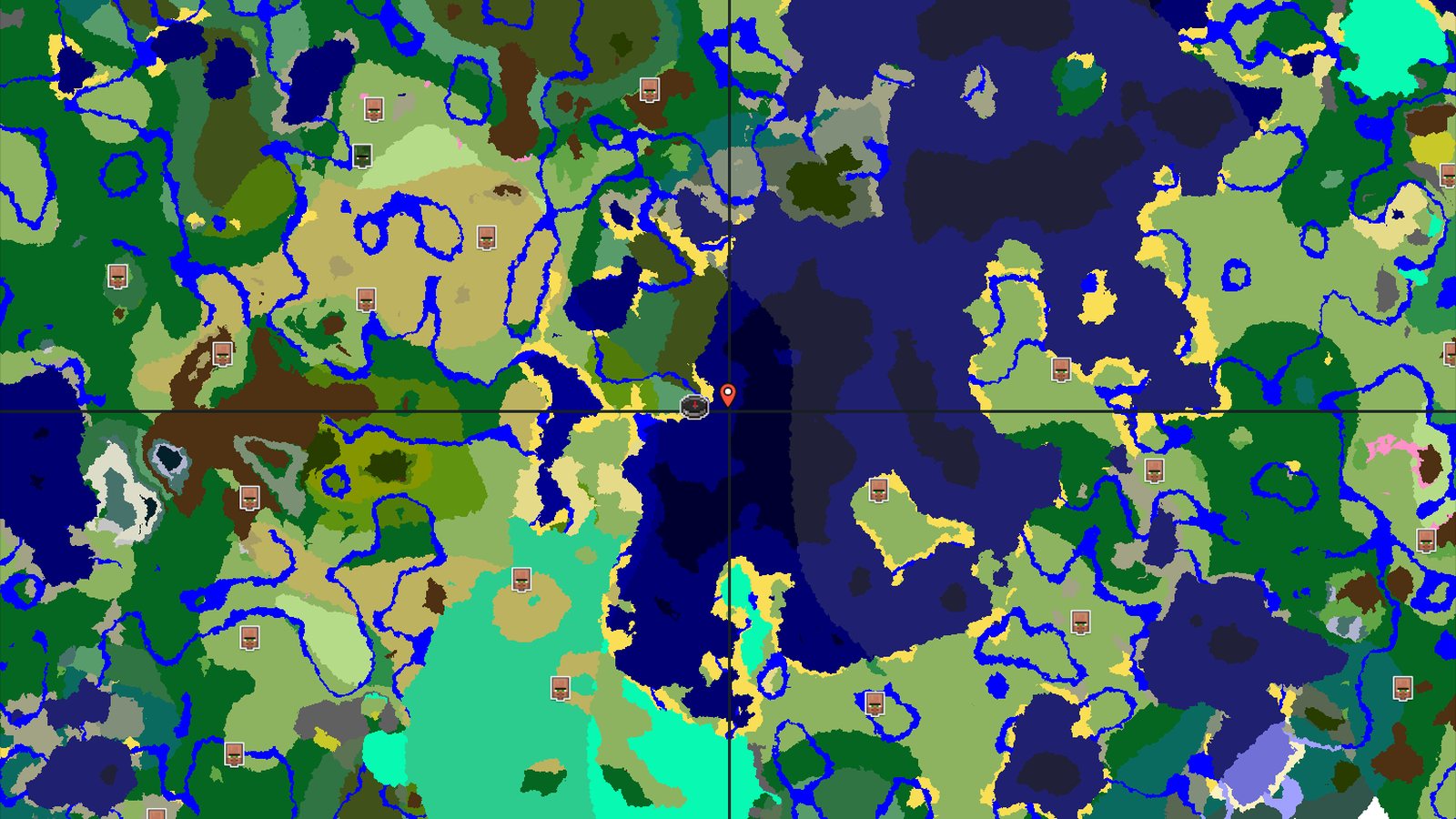 Coastal Spawn with Nearby Treasure and Lush Jungle — Minecraft seed preview