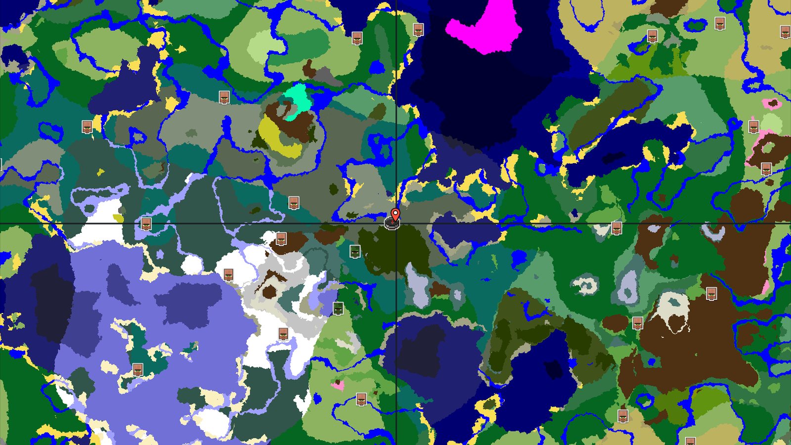 Old Growth Taiga Spawn with Nearby Snowy Peaks — Minecraft seed preview