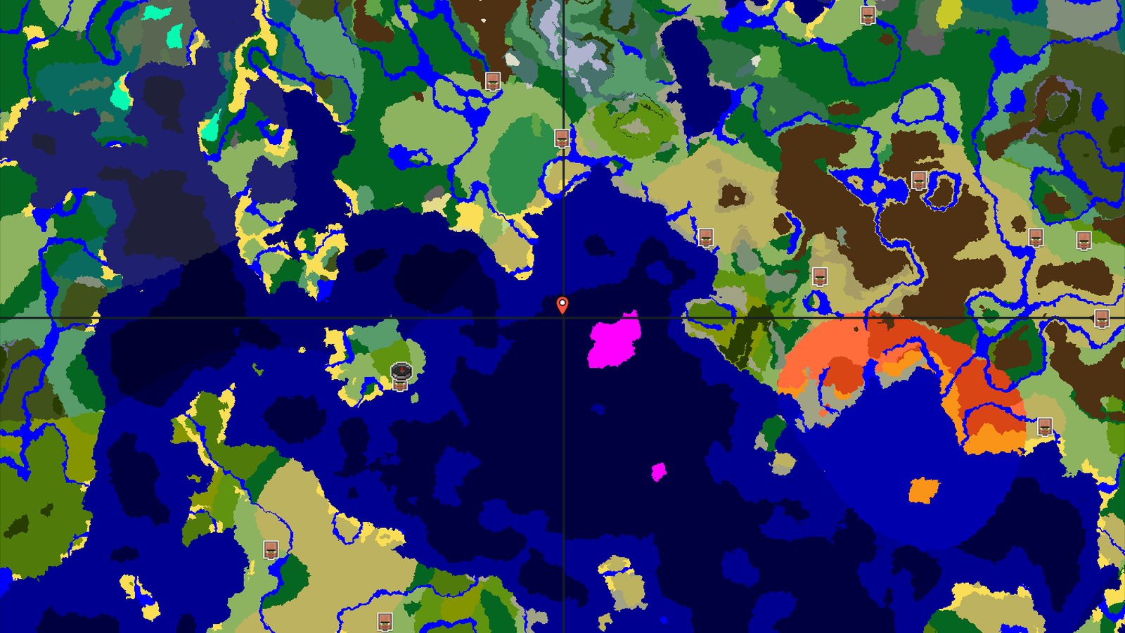 Mushroom Fields Island with Buried Treasure at Spawn — Minecraft seed preview