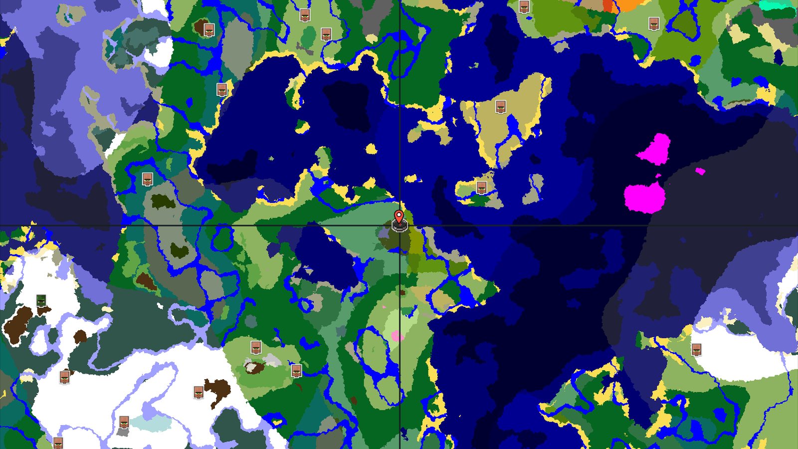 Dark Forest Spawn with Nearby Jungle — Minecraft seed preview