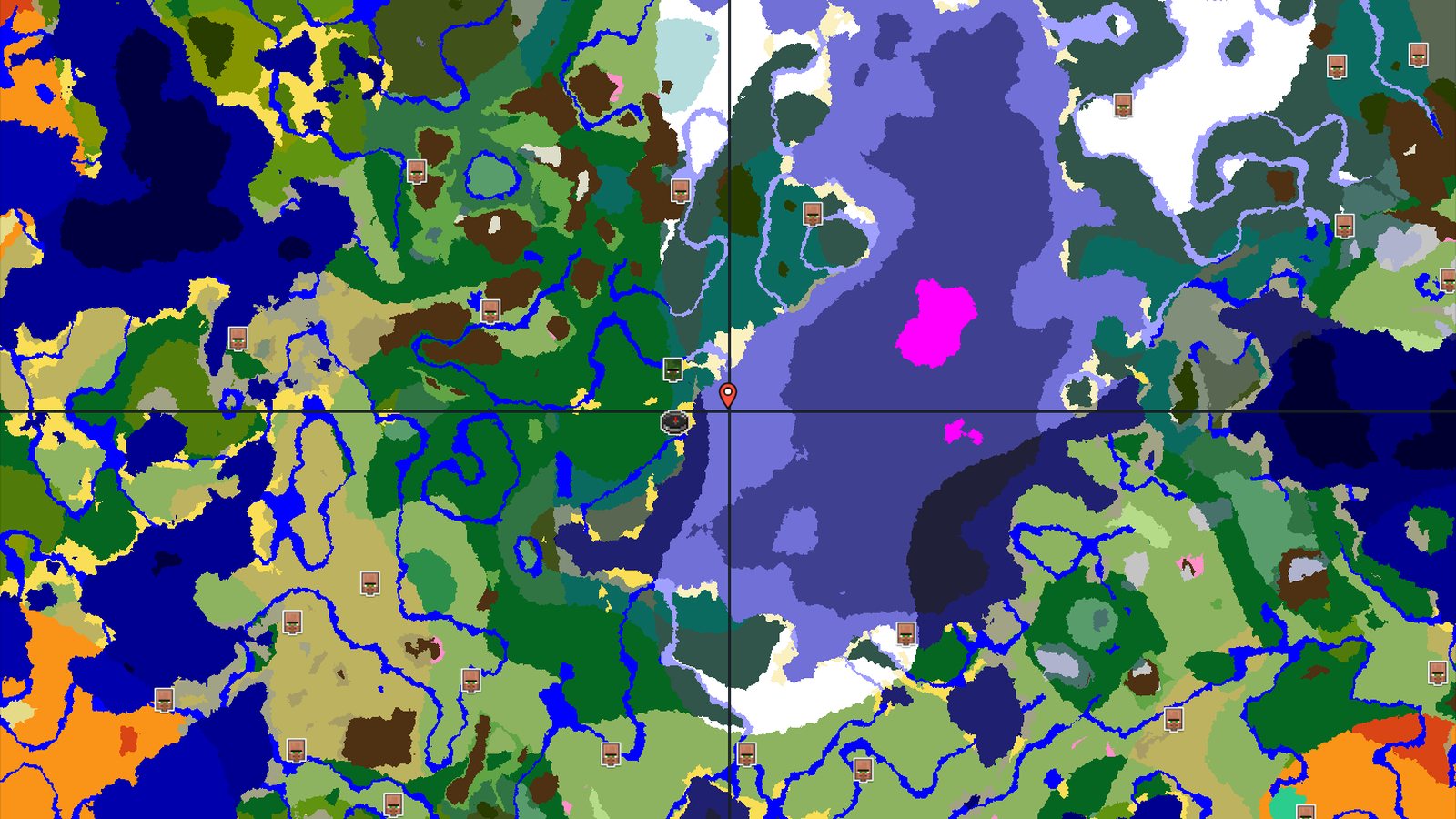 Taiga Spawn with Nearby Zombie Village — Minecraft seed preview