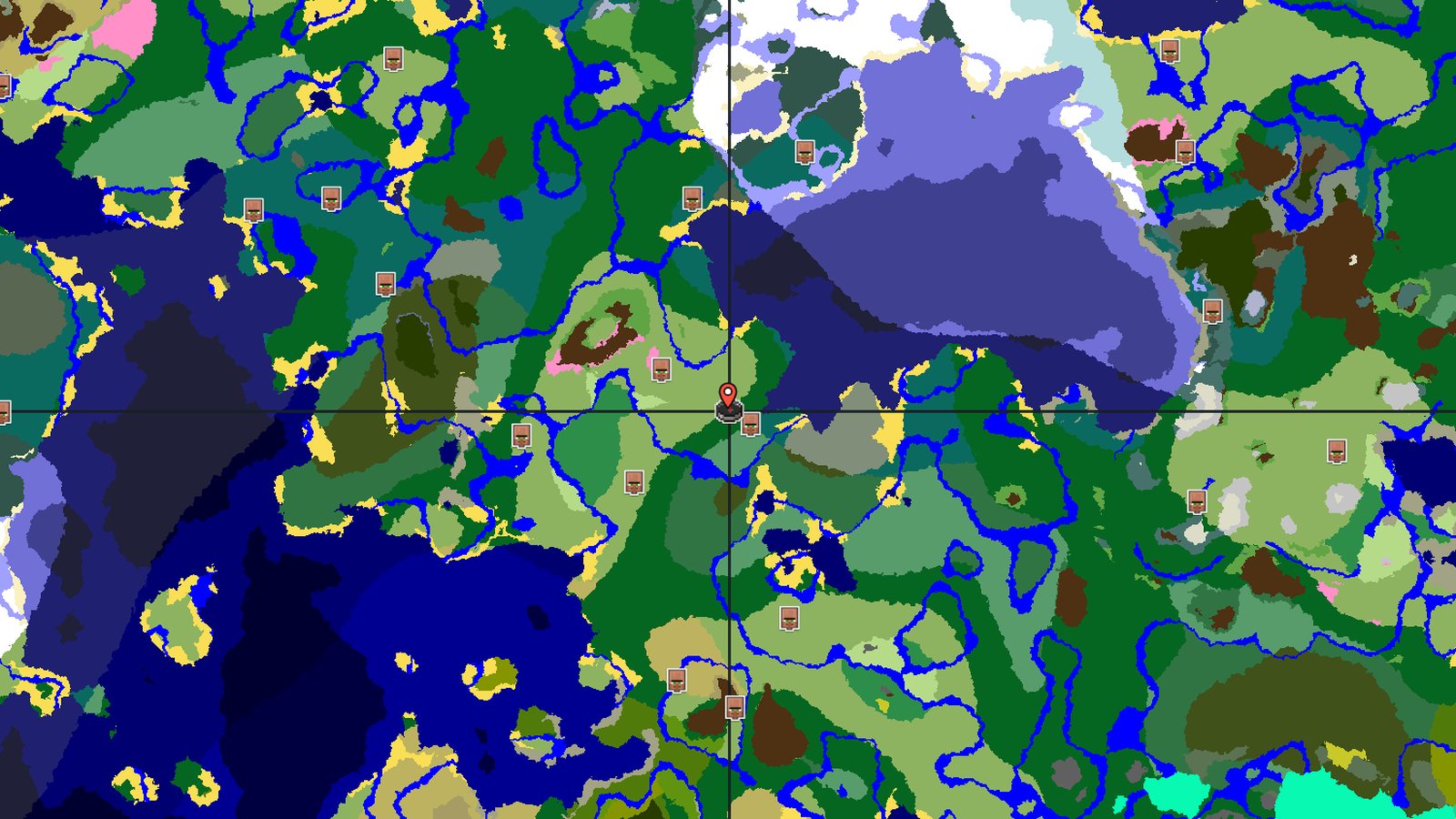 Dappled Forest and Village Near Spawn — Minecraft seed preview
