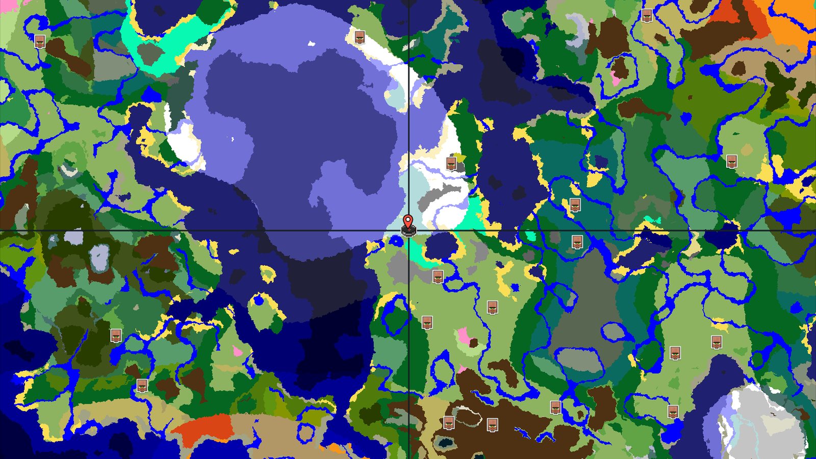 Ice Spikes at Spawn with Close Swamp Hut — Minecraft seed preview