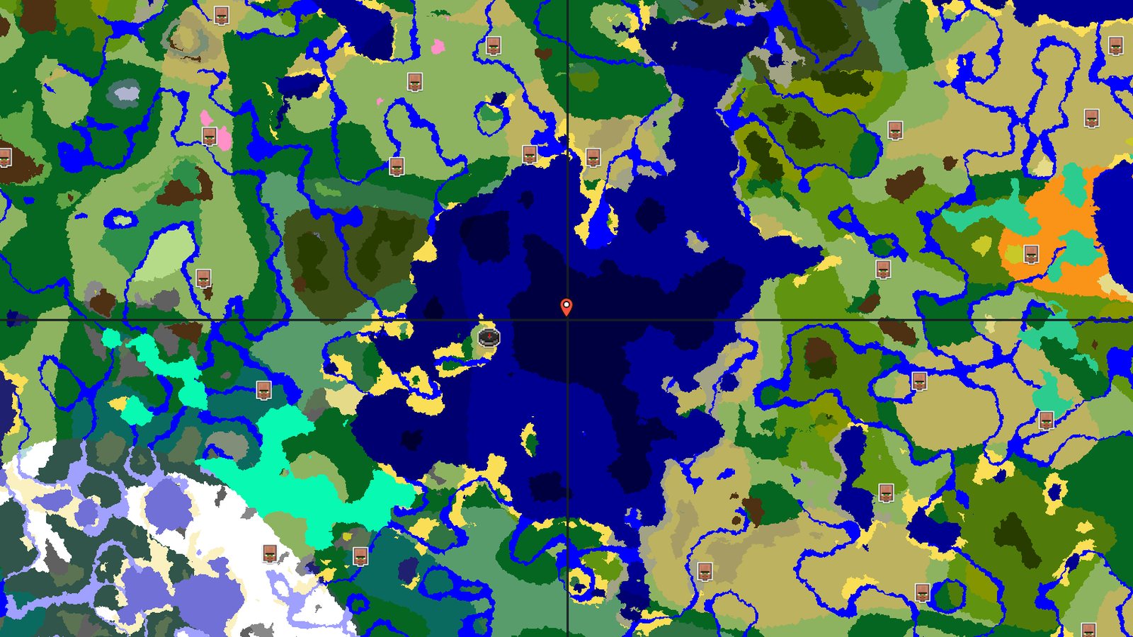 Savanna Island with Buried Treasure — Minecraft seed preview