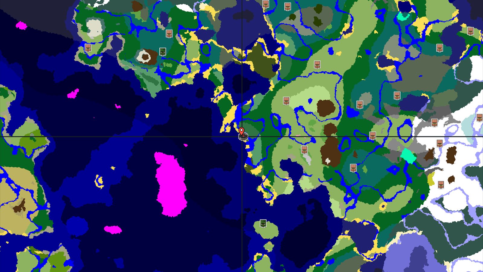 Spawn on a Beach with a Nearby Dark Forest — Minecraft seed preview