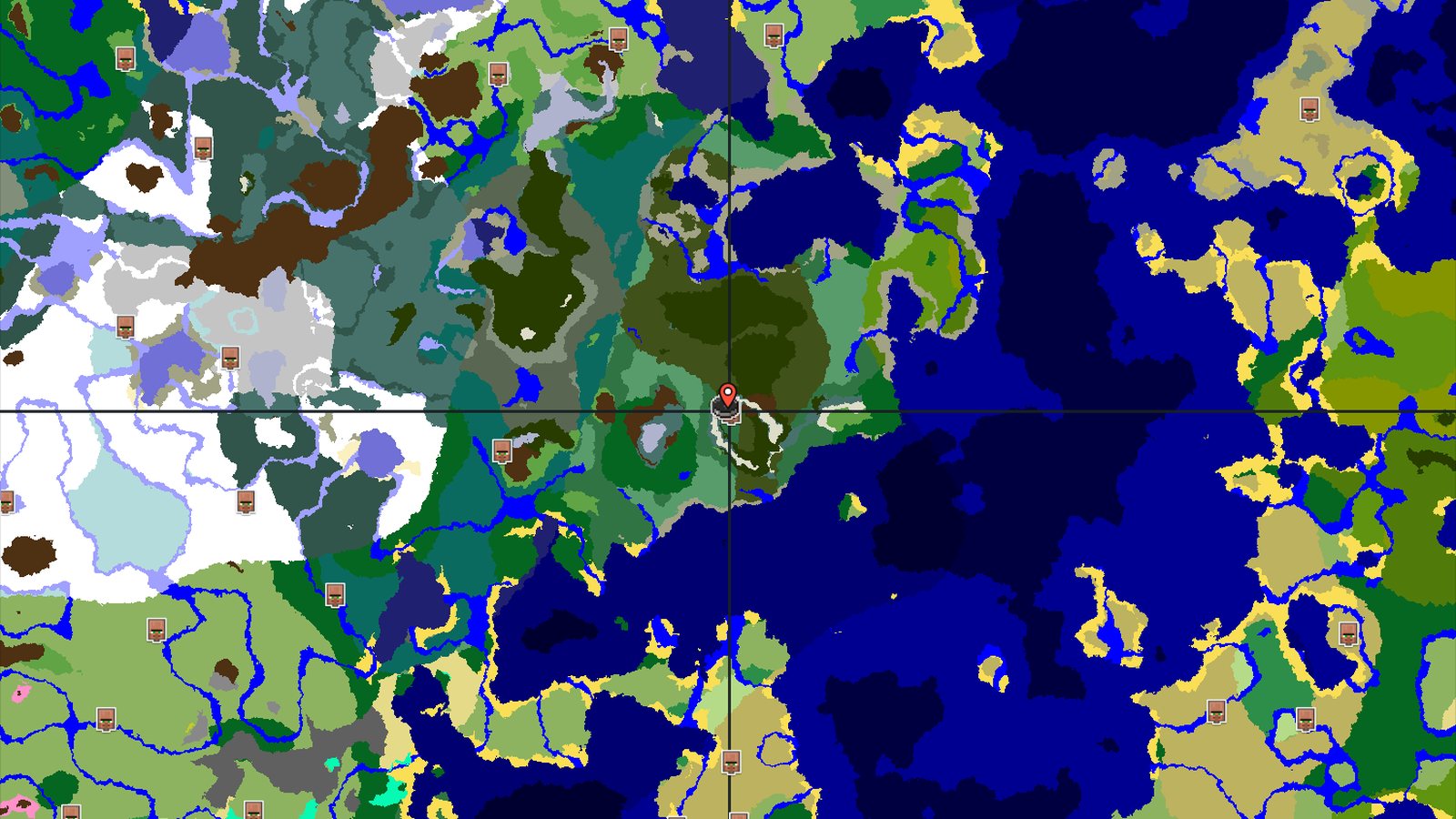 A Mountainous Start with Nearby Village — Minecraft seed preview