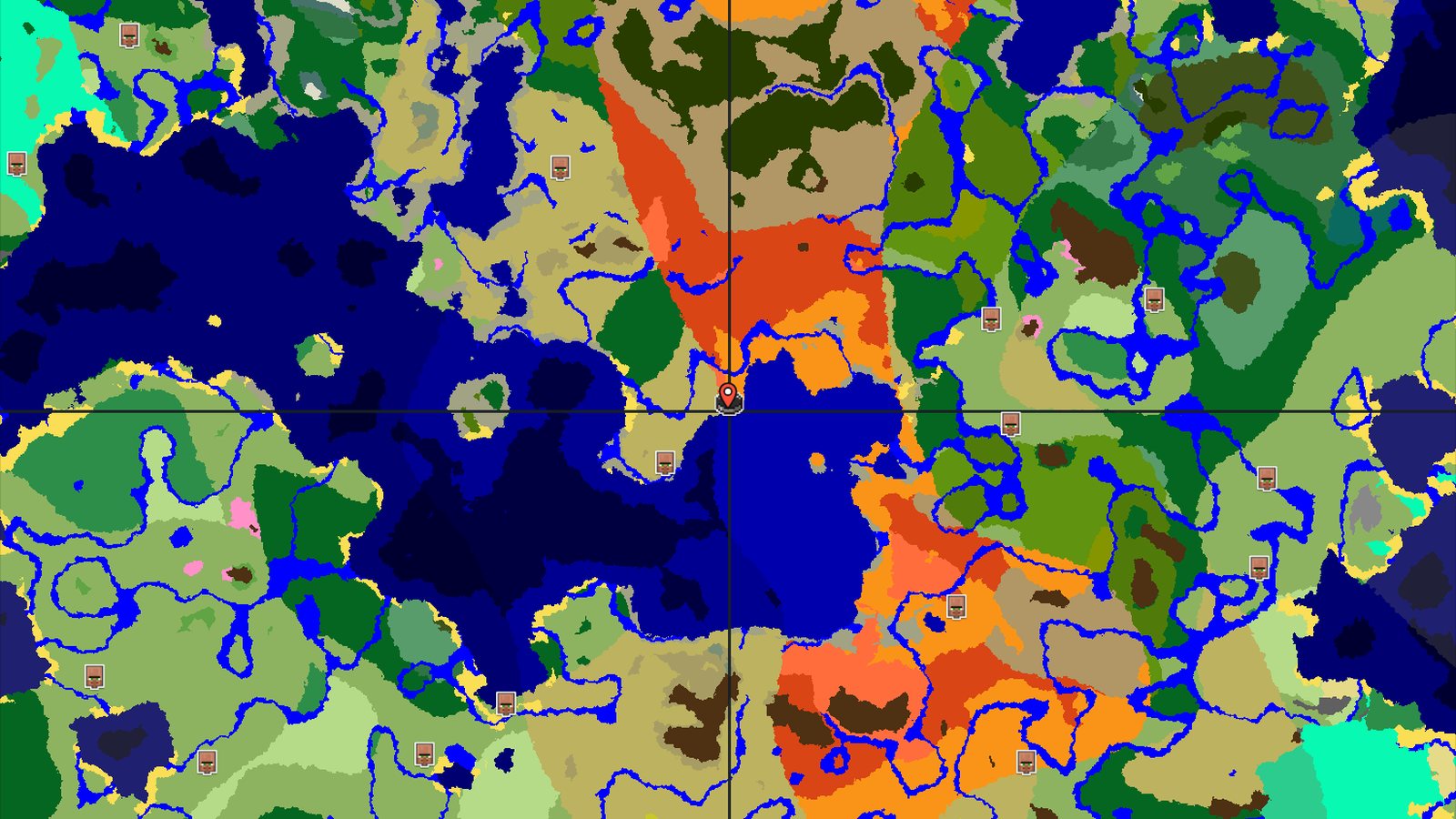 Spawn in Desert with Nearby Eroded Badlands — Minecraft seed preview