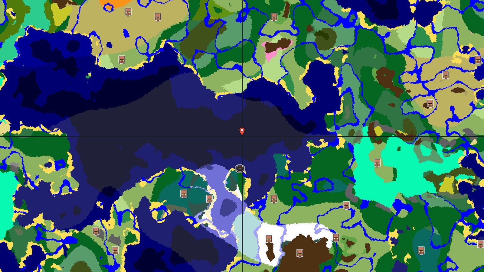 Forest Island Surrounded by Cold Ocean — Minecraft seed preview
