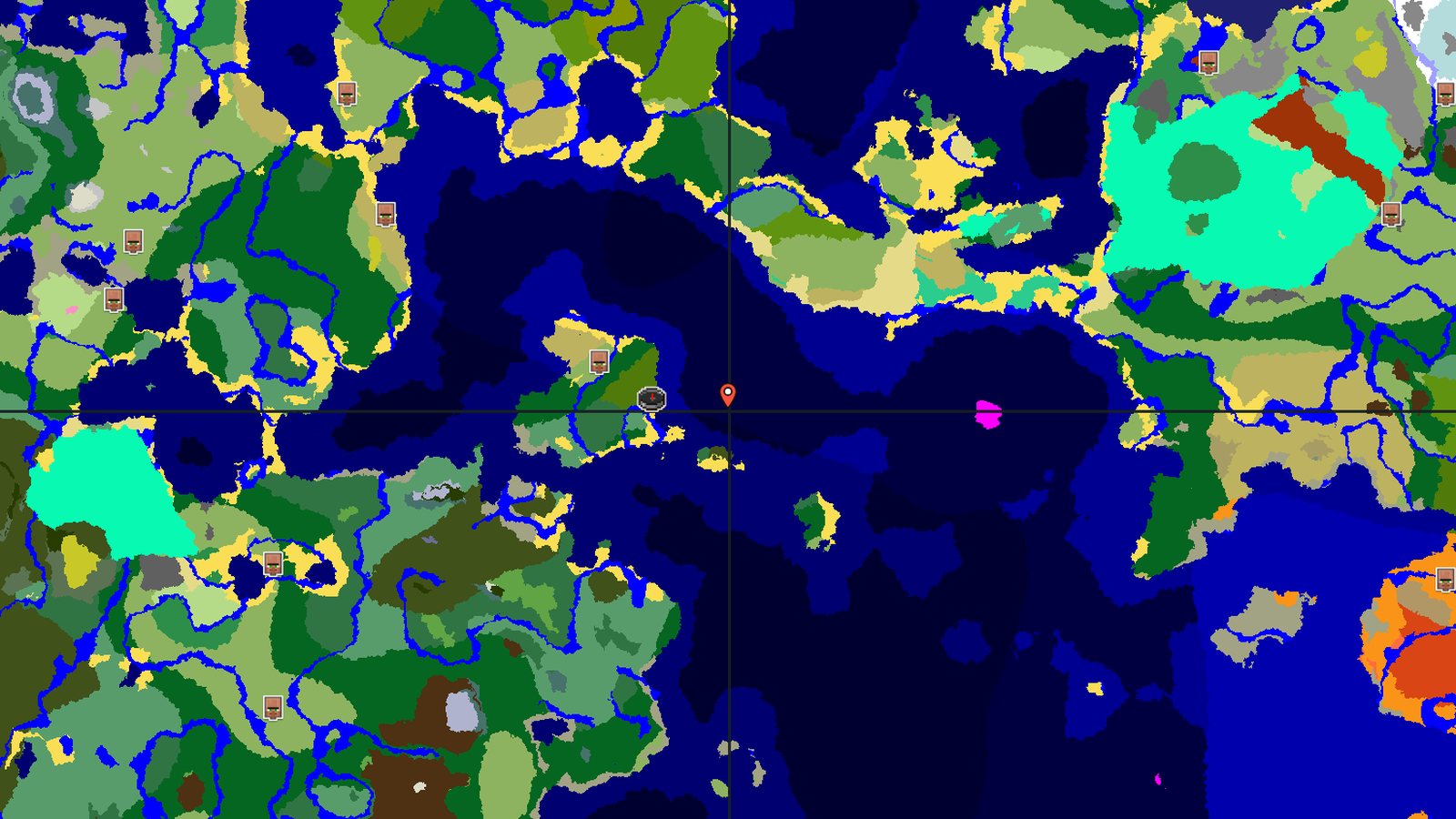 Jungle Island With a Village — Minecraft seed preview