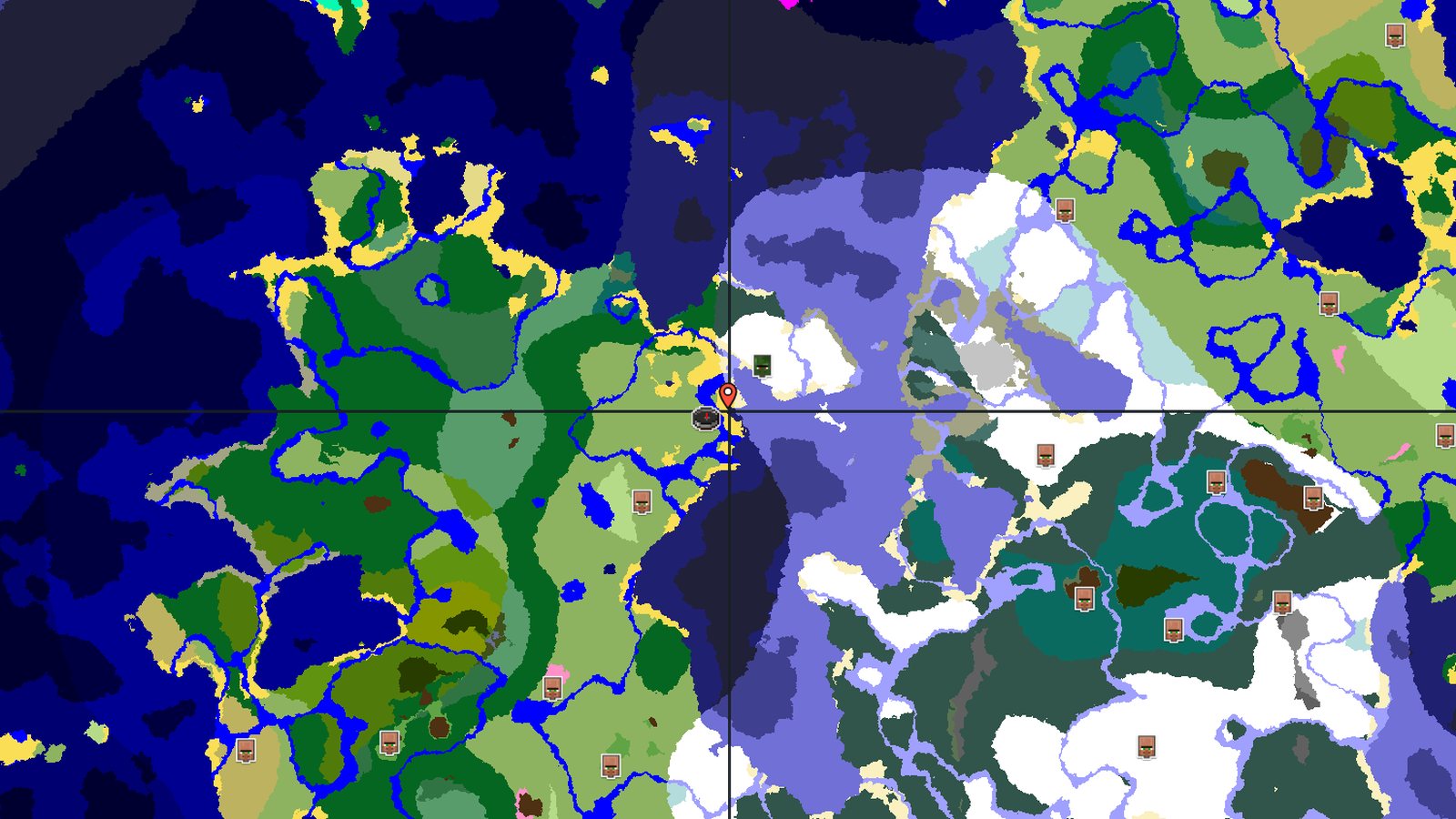 Ocean Ruin with an Abandoned Village Nearby — Minecraft seed preview
