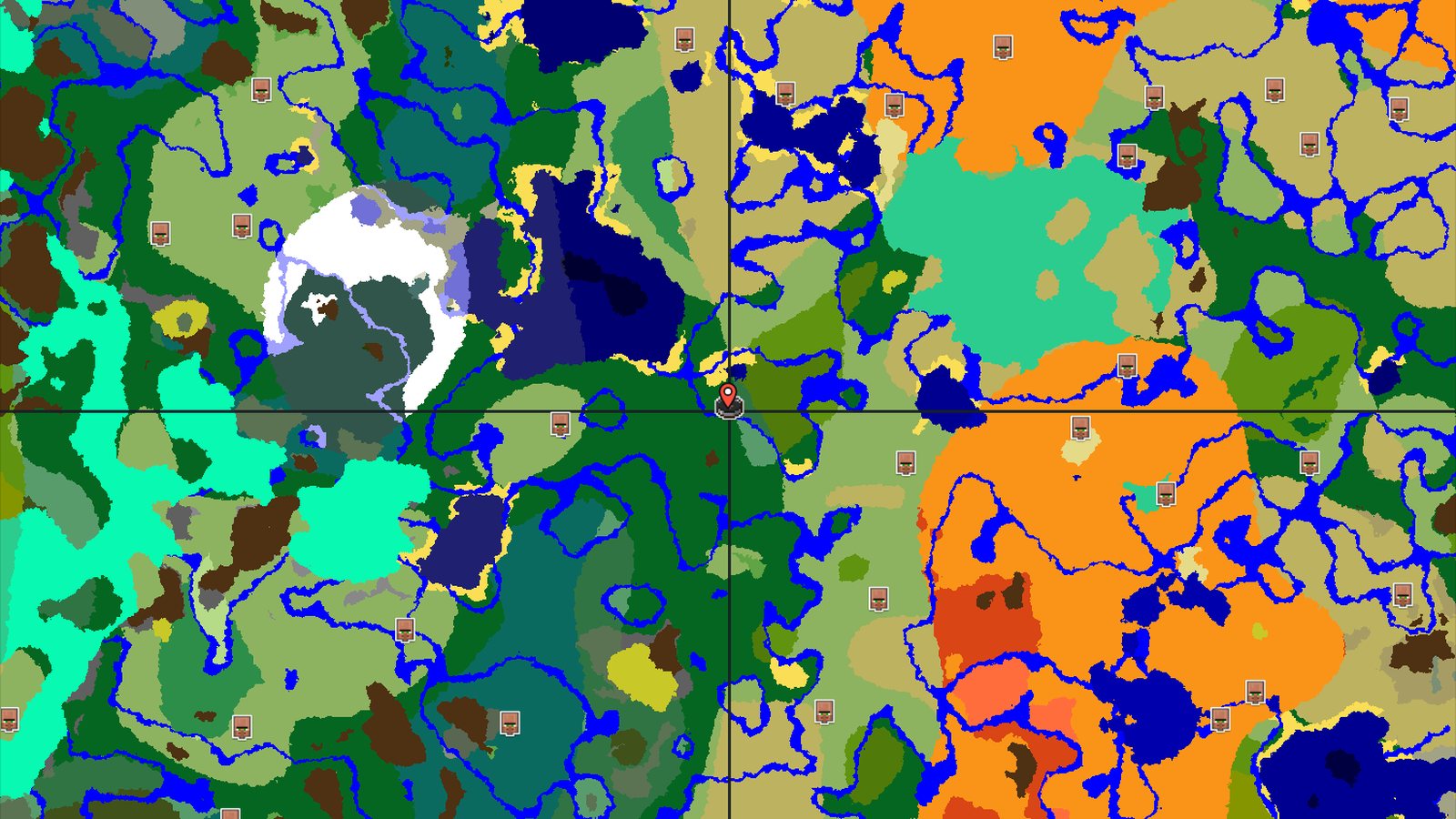 Forest Spawn with Nearby Jungle and Structures — Minecraft seed preview
