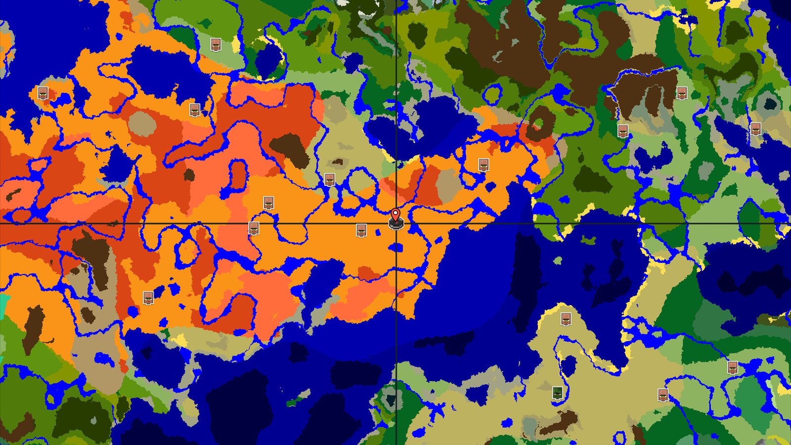 Desert Spawn with Eroded Badlands Nearby — Minecraft seed preview