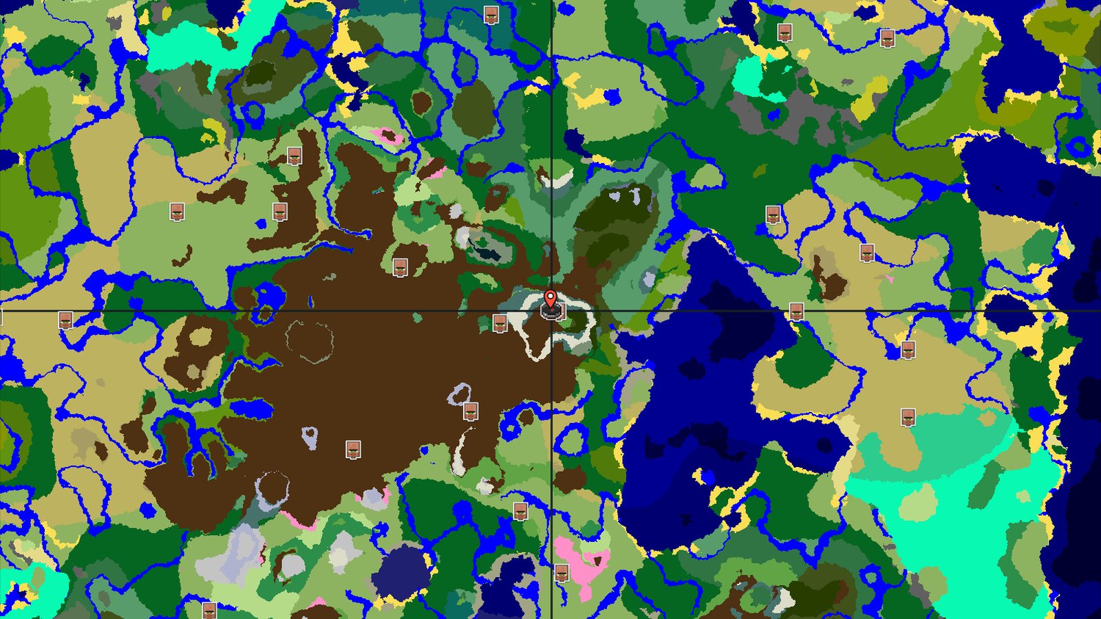 Quick Village Start with Nearby Peaks — Minecraft seed preview