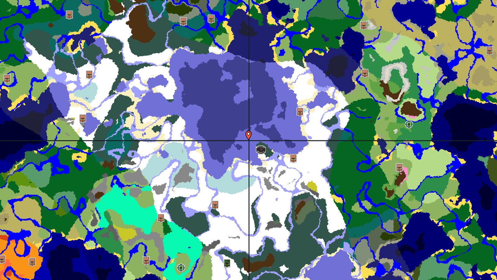 Snowy Plains Island with an Igloo at Spawn — Minecraft seed preview