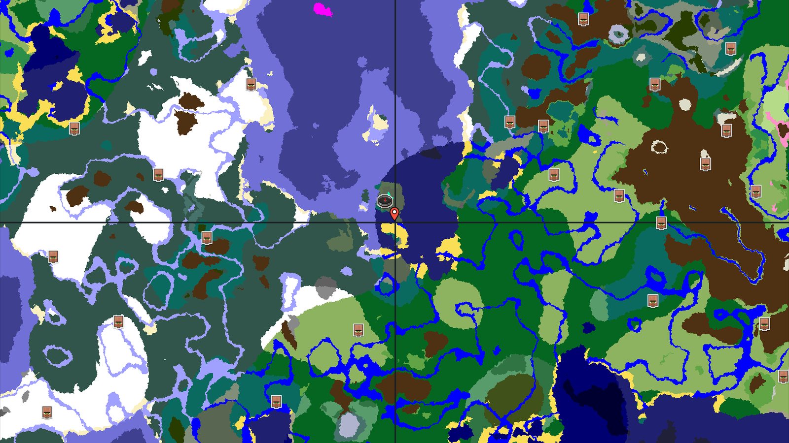 Spawn in a Pine Taiga with Nearby Structures — Minecraft seed preview