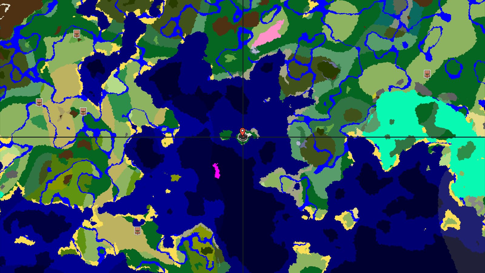 Ocean Island Start with Nearby Trial Chambers — Minecraft seed preview