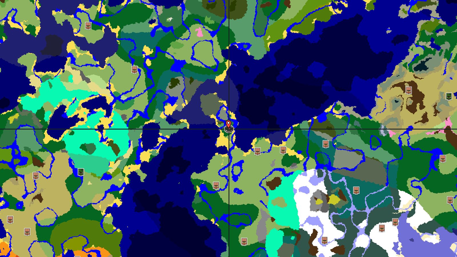 Forest Island Surrounded by Deep Ocean — Minecraft seed preview