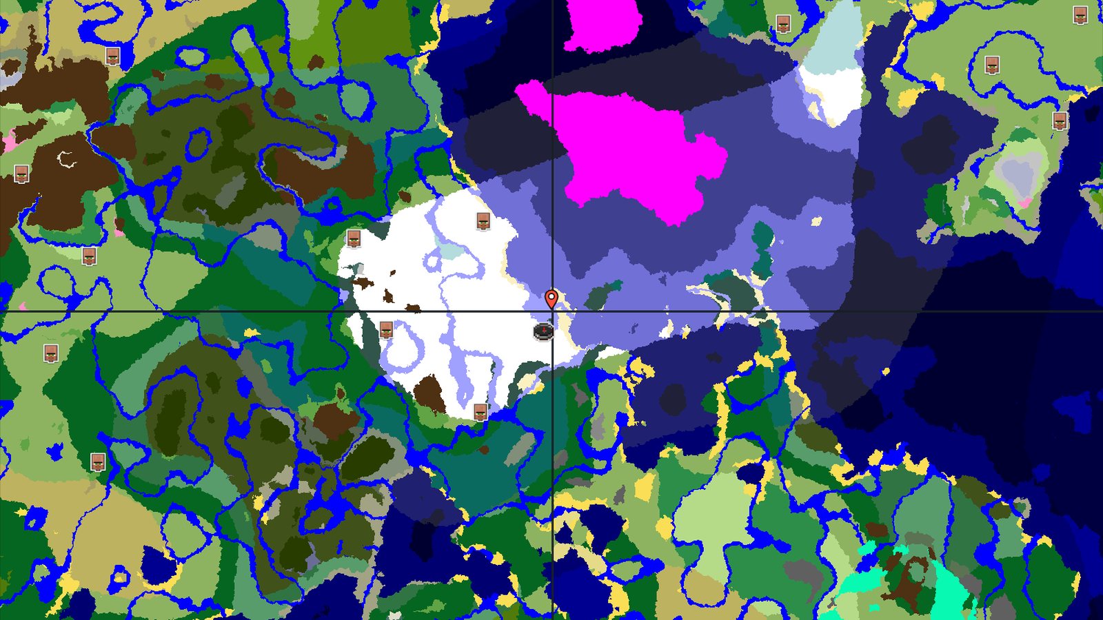 Frozen Ocean with Distant Ancient City — Minecraft seed preview