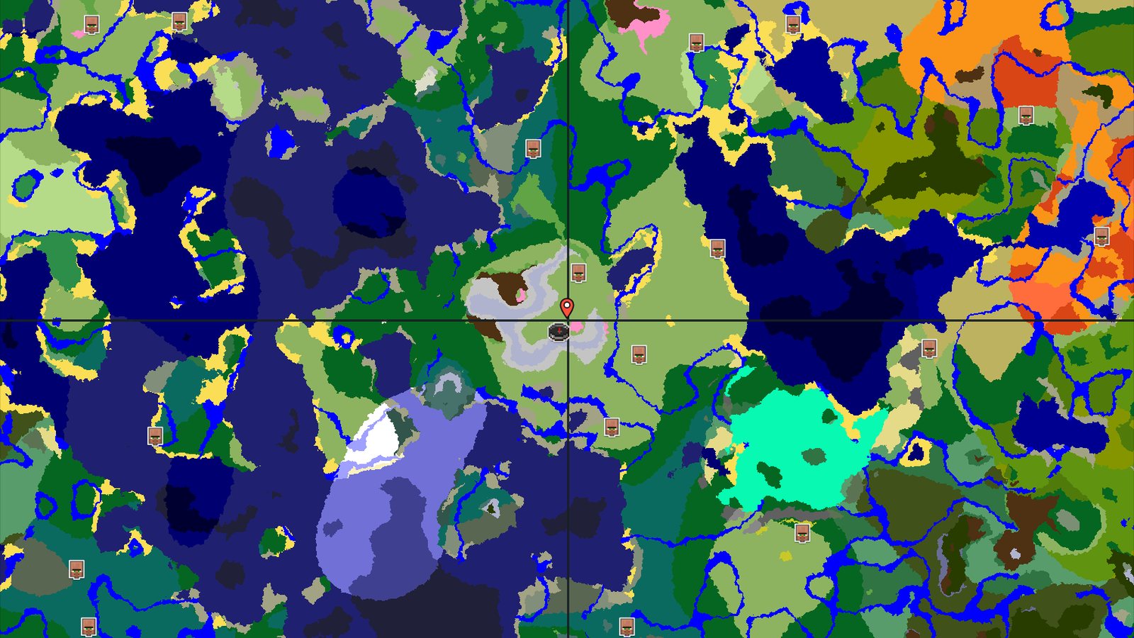 Spawn in Plains with a nearby Cherry Grove and Mountains — Minecraft seed preview