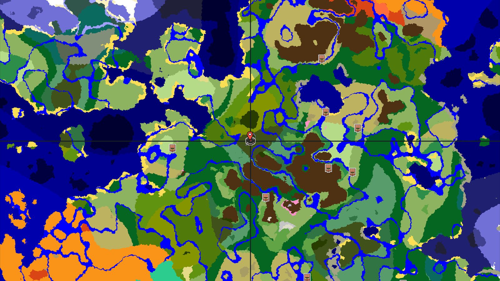 Bamboo Jungle and Rivers Near Dark Forest Spawn — Minecraft seed preview
