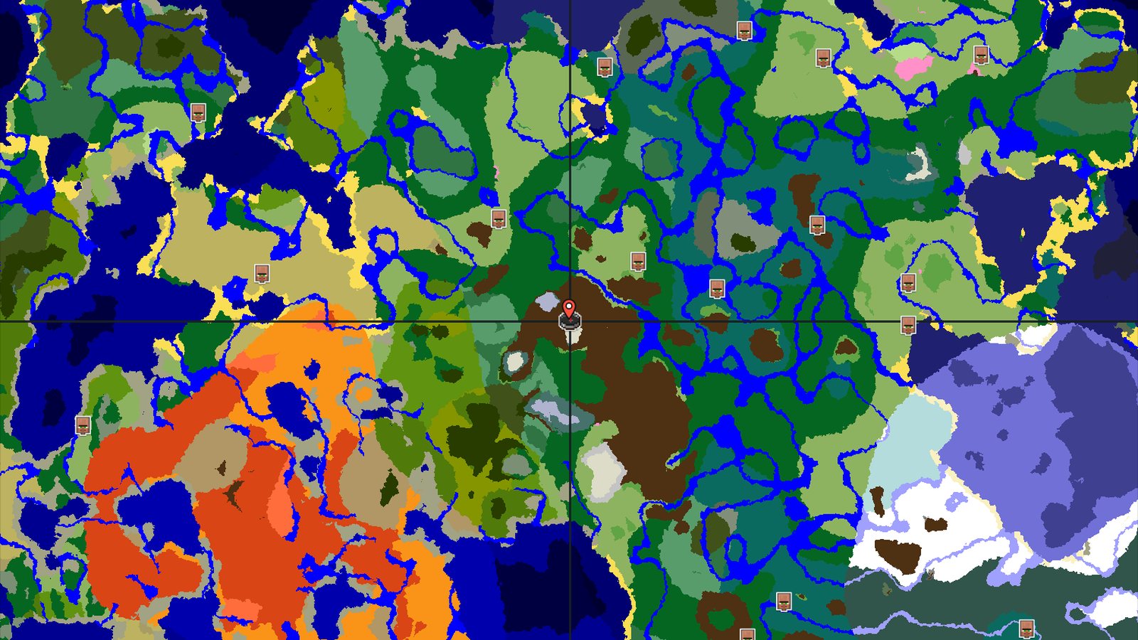 Towering Peaks and Buried Treasures — Minecraft seed preview