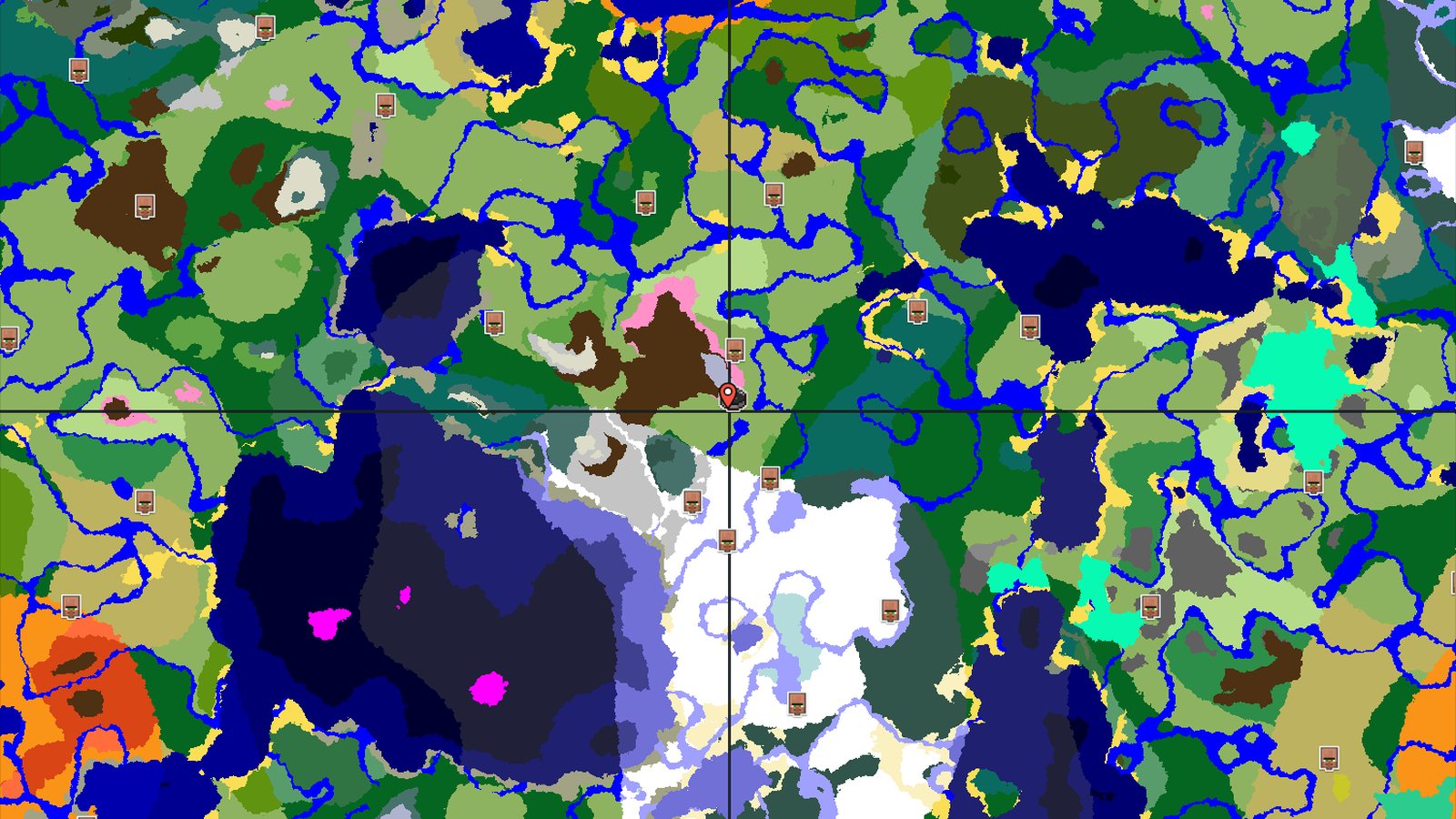Dappled Forest and Cherry Grove Near Spawn — Minecraft seed preview