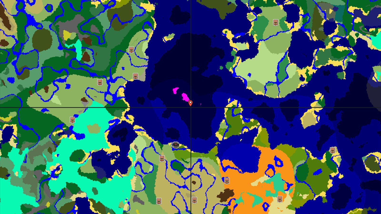 Spawn in Jungle with Mushroom Fields Nearby — Minecraft seed preview