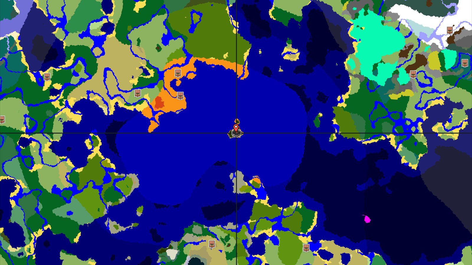 Isolated Badlands Peak in a Vast Warm Ocean — Minecraft seed preview