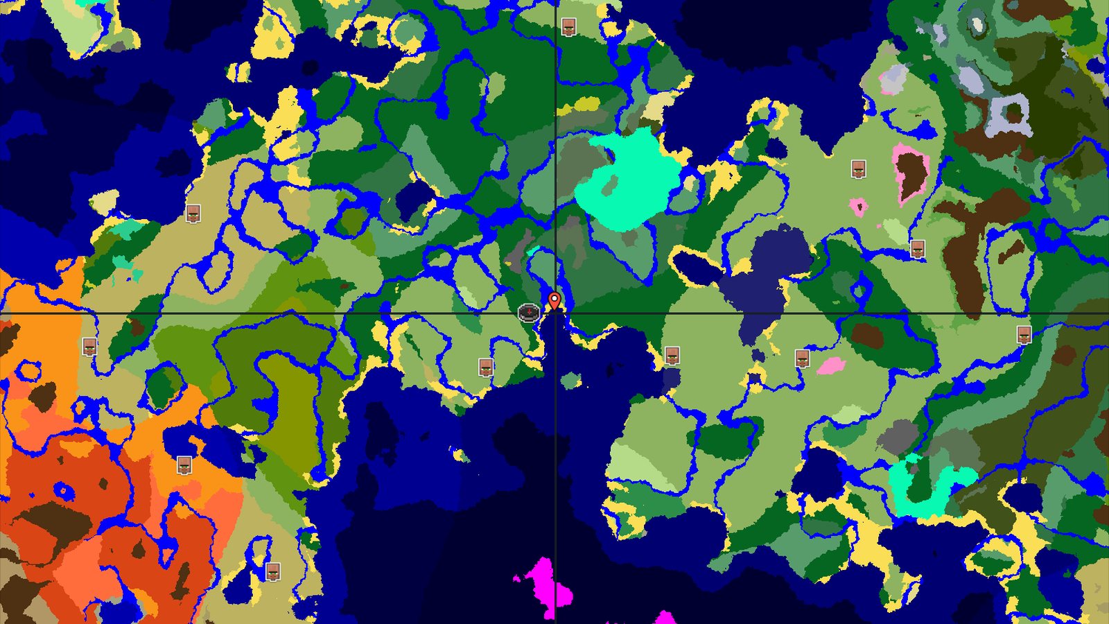 Trial Chambers and Ocean Ruins Near a Forest Spawn — Minecraft seed preview