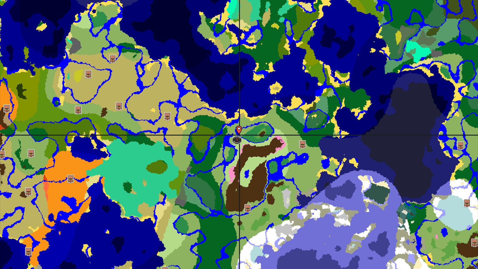 Cherry Grove and Plains with Nearby Trials — Minecraft seed preview