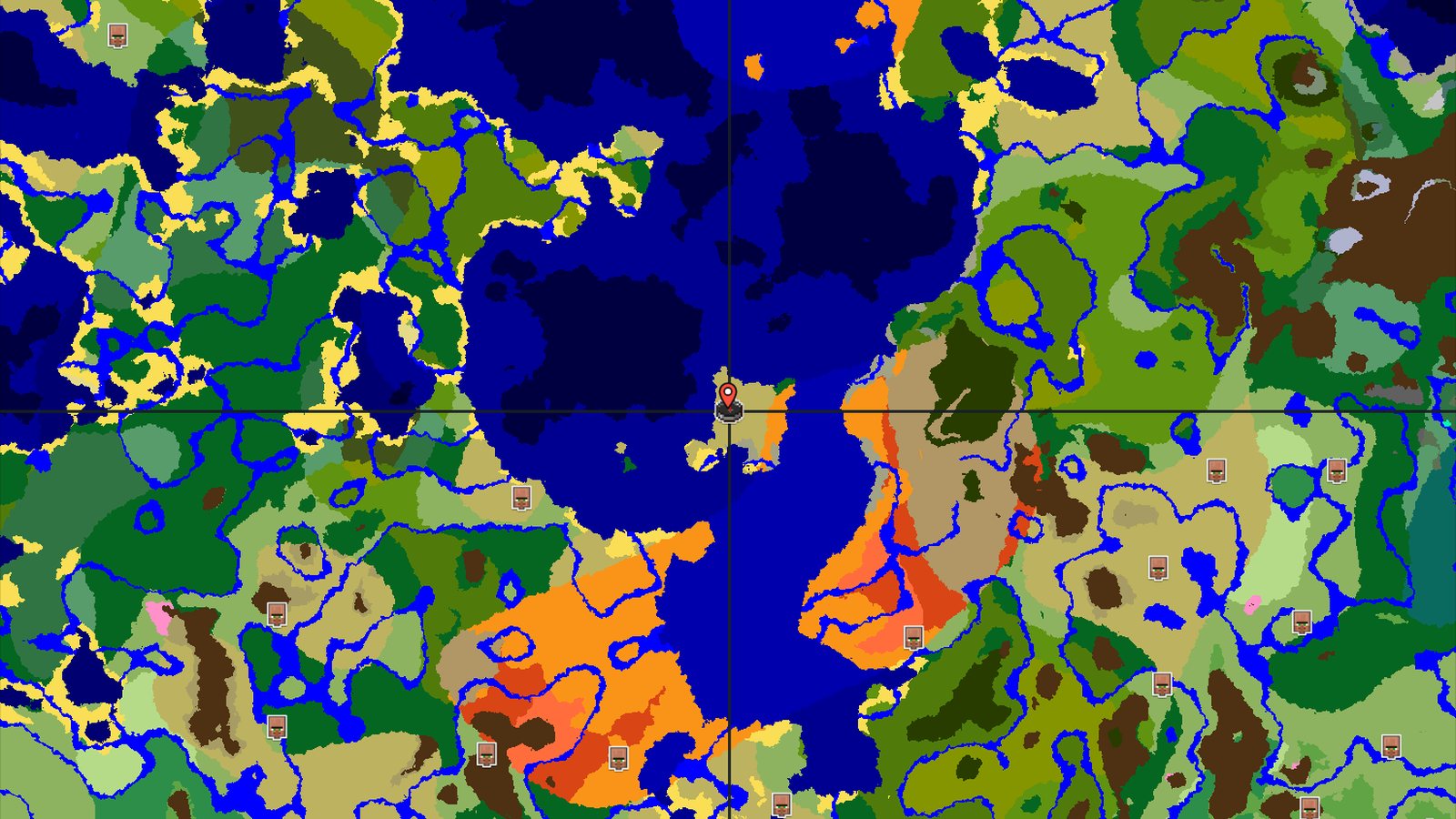 Savanna Spawn with Distant Ancient City and Jungles — Minecraft seed preview