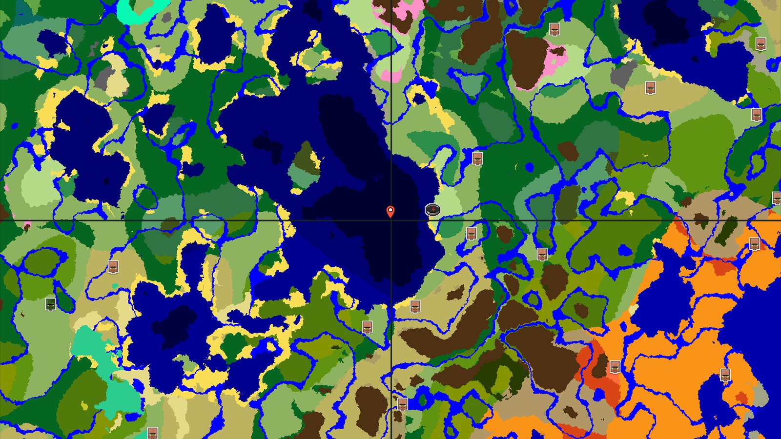 Flower Forest and River Village — Minecraft seed preview