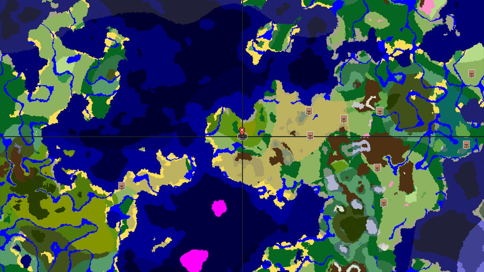 A Jungle Spawn with Nearby Savanna and Peaks — Minecraft seed preview