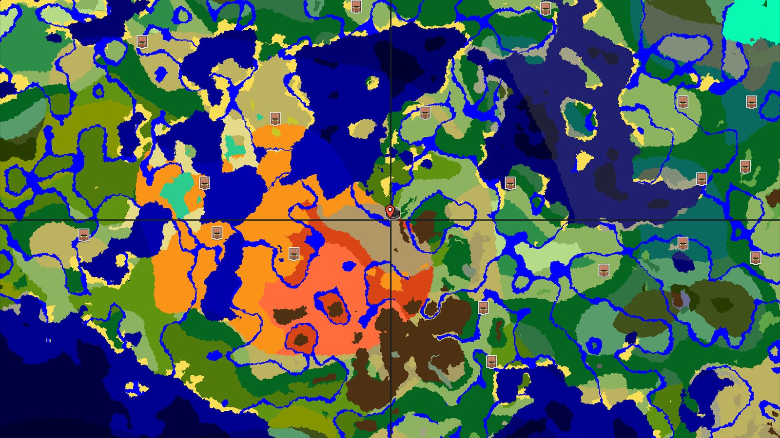 Wooded Badlands Spawn with Nearby Jungle and Desert — Minecraft seed preview