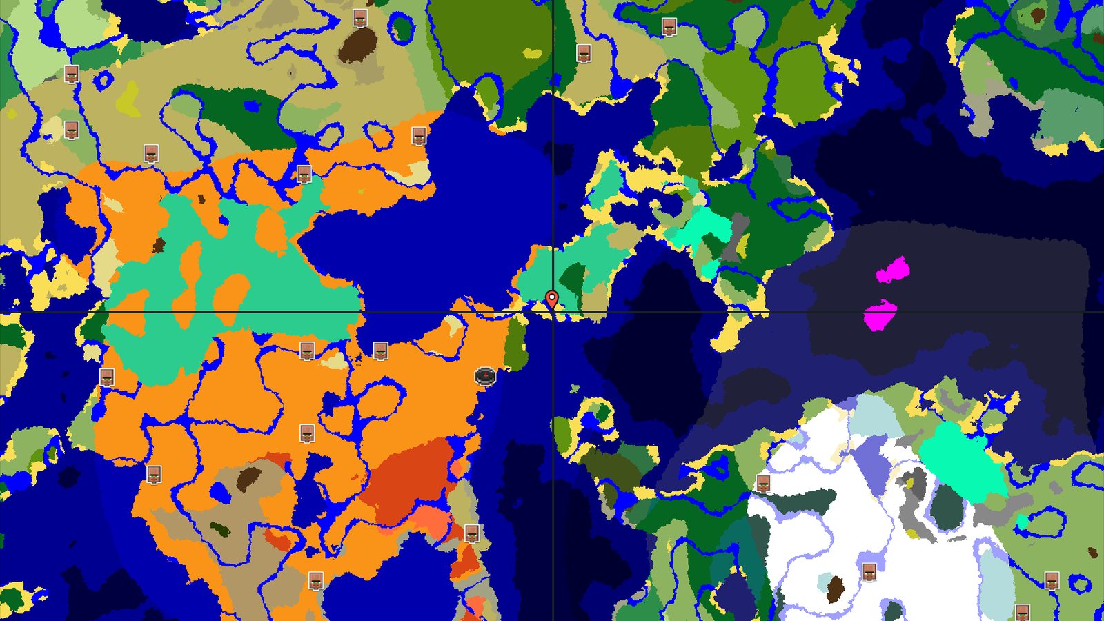 Desert and Ocean Island with Nearby Jungle Temple — Minecraft seed preview